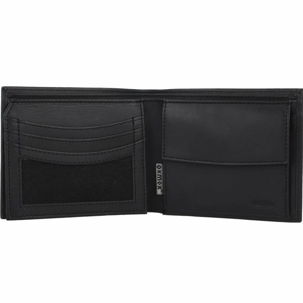 New oxmox Leather Geldbörse RFID Schutz Leder 12 cm jumping jack