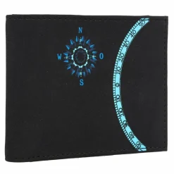 oxmox Herrengeldbörsen Querformat<New Cryptan Geldbörse RFID Schutz 10.5 cm windrose