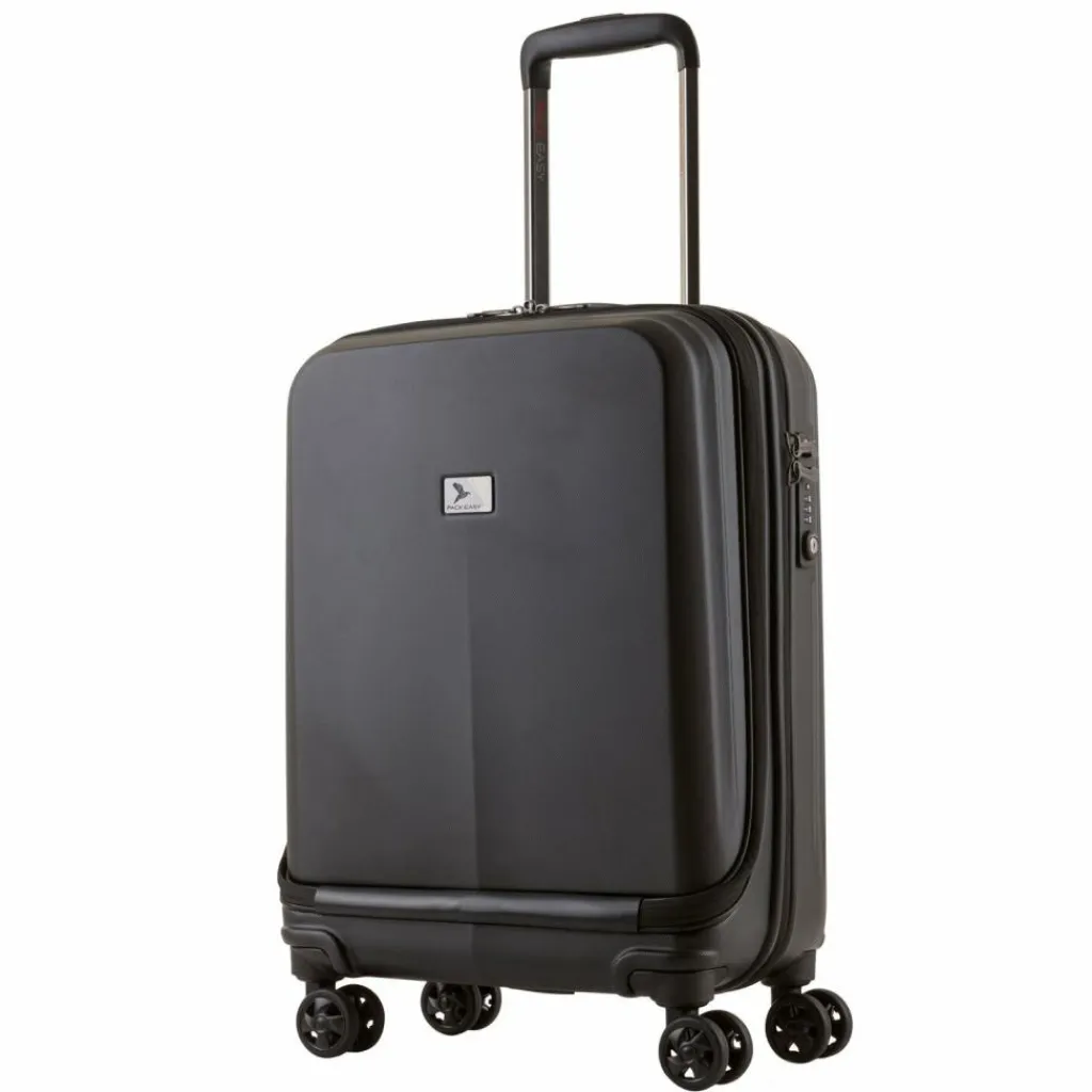 Pack Easy Hartgepäck Kabinengepäck|4-Rollen Kabinentrolleys<B-Solutions 4 Rollen Kabinentrolley S 55 cm Laptopfach schwarz