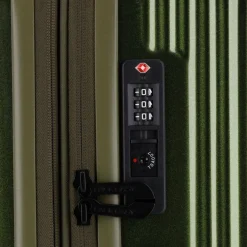 Pack Easy Hartgepäck|4-Rollen Koffer<Flow 4 Rollen Trolley M 66 cm mit Dehnfalte bronze grün