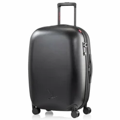 Pack Easy 4-Rollen Koffer|Hartgepäck<Gen T 4 Rollen Trolley 64 cm mit Dehnfalte schwarz