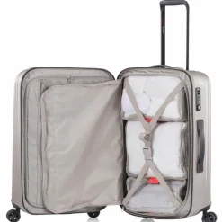 Pack Easy 4-Rollen Koffer|Hartgepäck<Genius 4 Rollen Trolley M 66 cm taupe