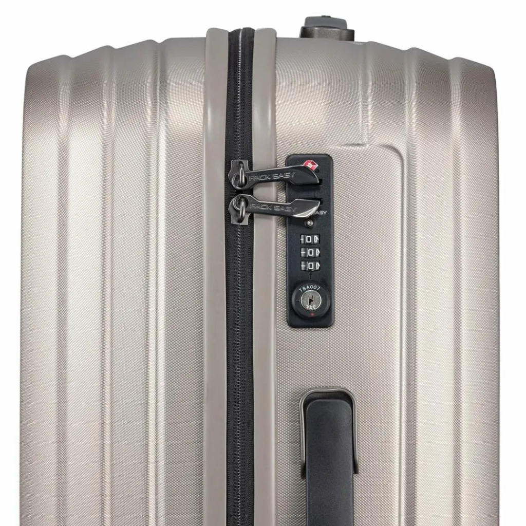 Pack Easy 4-Rollen Koffer|Hartgepäck<Genius 4 Rollen Trolley M 66 cm taupe