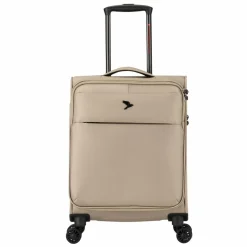 Sale Pack Easy GoOn 4 Rollen Kabinentrolley 55 cm Laptopfach beige