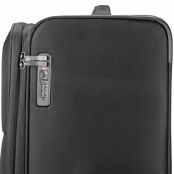 Pack Easy Weichgepäck|4-Rollen Koffer<GoUp 4 Rollen Trolley L 76 cm mit Dehnfalte schwarz