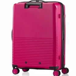Pack Easy Hartgepäck|4-Rollen Koffer<Jet 4 Rollen Trolley 64 cm mit Dehnfalte rot