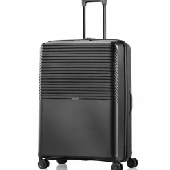 Best Pack Easy Jet 4 Rollen Trolley 75 cm mit Dehnfalte schwarz