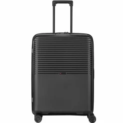 Outlet Pack Easy Jet 4 Rollen Trolley 64 cm mit Dehnfalte schwarz