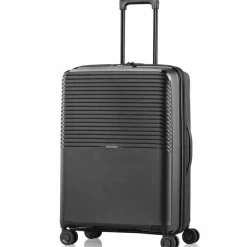 Outlet Pack Easy Jet 4 Rollen Trolley 64 cm mit Dehnfalte schwarz