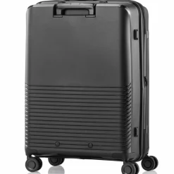Outlet Pack Easy Jet 4 Rollen Trolley 64 cm mit Dehnfalte schwarz