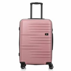 Pack Easy 4-Rollen Koffer|Hartgepäck<Mena 4 Rollen Trolley 64 cm mit Dehnfalte pink