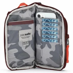 Pacsafe Umhängetaschen|Mini Bags<GO anti-theft Tech Mini Bag Umhängetasche RFID 12 cm garnet red