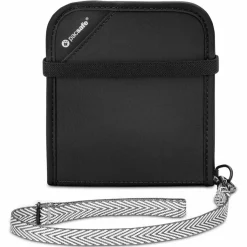 Pacsafe Herrengeldbörsen Hochformat<RFIDsafe V100 Geldbörse RFID 11 cm black