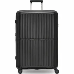 Pactastic Hartgepäck|4-Rollen Koffer<Collection 01 4 Rollen Trolley L 76 cm mit Dehnfalte black-metallic