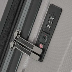 Best Pactastic Collection 01 4 Rollen Trolley M 67 cm mit Dehnfalte grey-coffee metallic