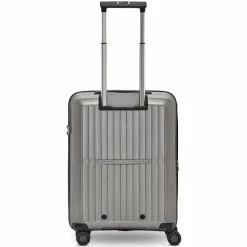 Pactastic Hartgepäck Kabinengepäck|4-Rollen Kabinentrolleys<Collection 01 4 Rollen Kabinentrolley S 55 cm mit Dehnfalte grey-coffee metallic