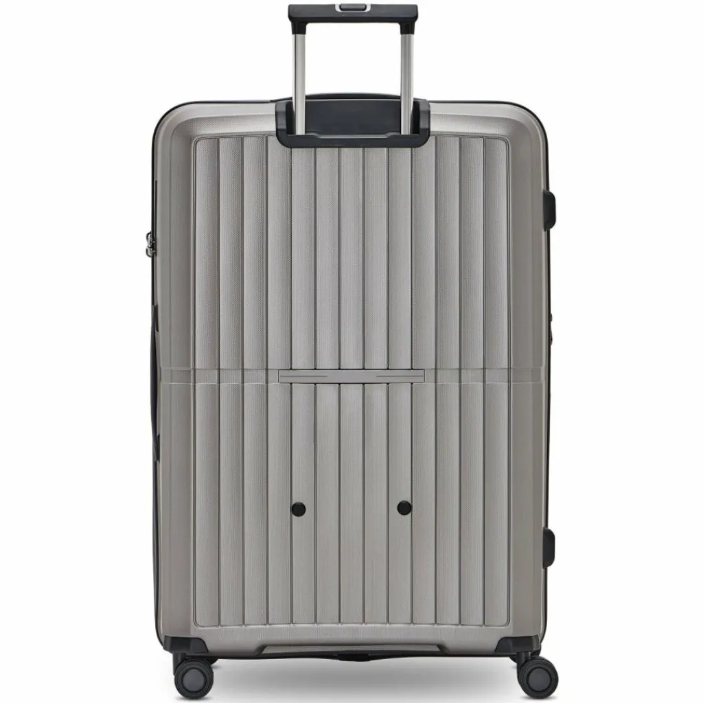 Pactastic Collection 01 4 Rollen Trolley L 76 cm mit Dehnfalte grey-coffee metallic