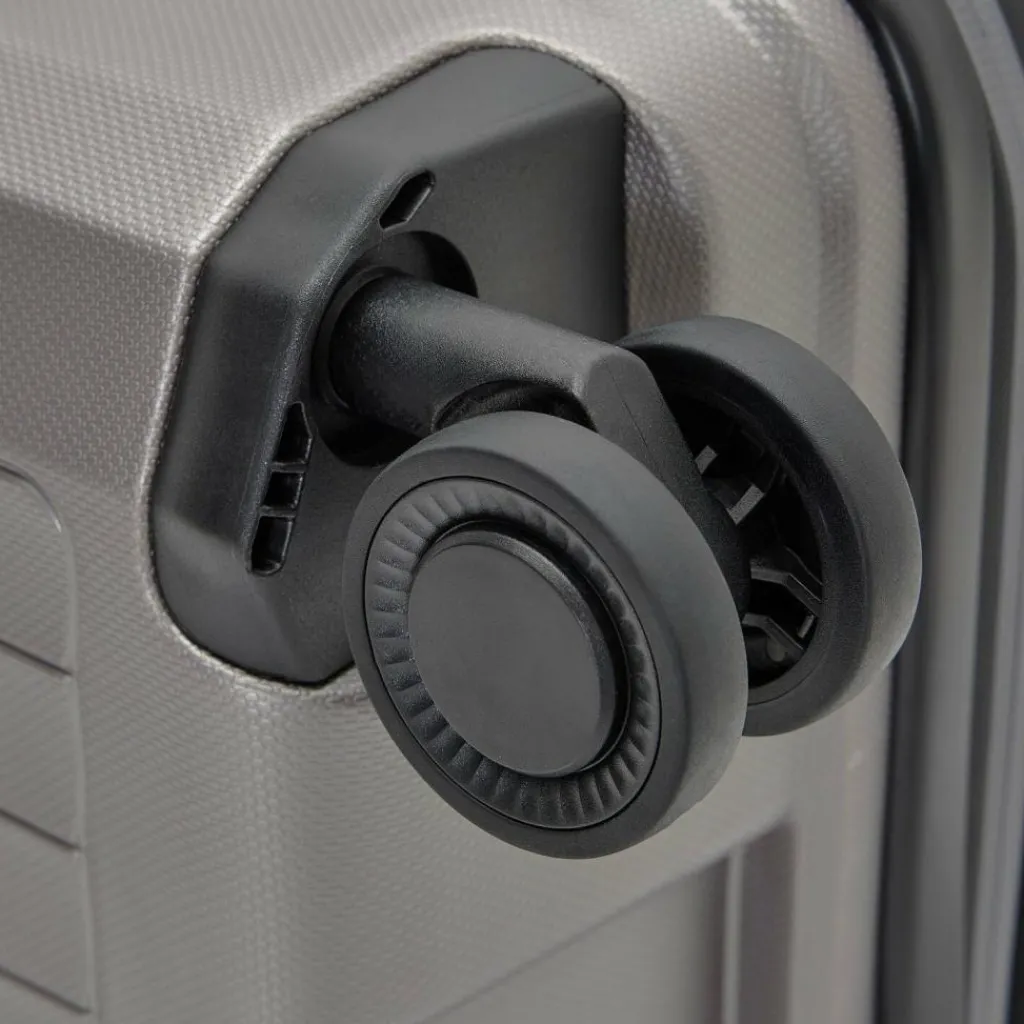 Pactastic Collection 01 4 Rollen Trolley L 76 cm mit Dehnfalte grey-coffee metallic