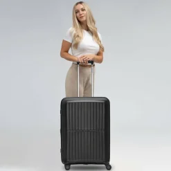 Sale Pactastic Collection 01 4 Rollen Trolley M 67 cm mit Dehnfalte black-metallic