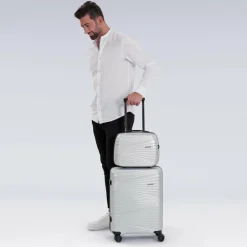 Pactastic Beautycases<Collection 02 Beautycase 34 cm silver metallic