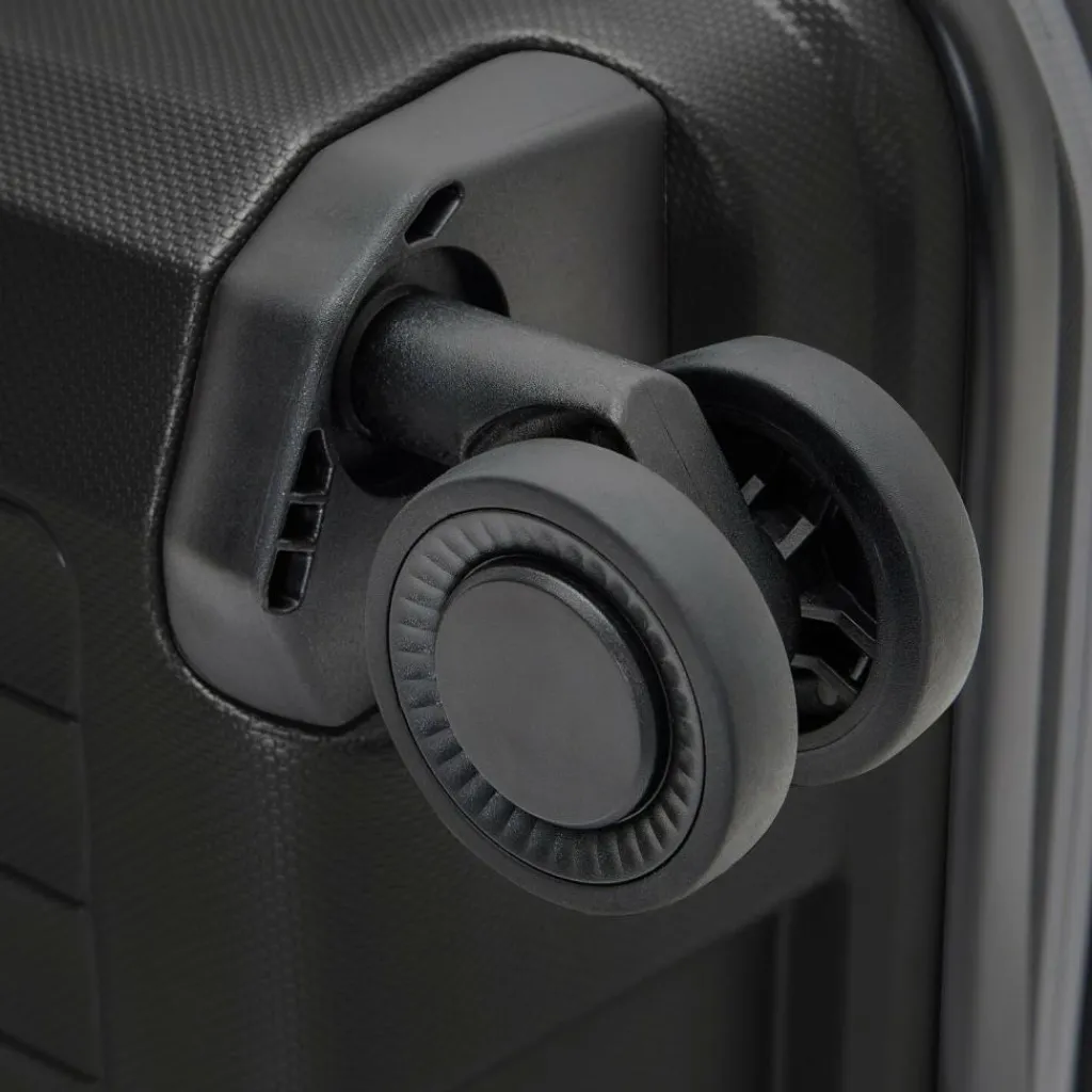 Best Pactastic Collection 01 4-Rollen Kofferset 3tlg. mit Dehnfalte black-metallic