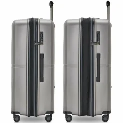 New Pactastic Collection 01 4-Rollen Kofferset 3tlg. mit Dehnfalte grey-coffee metallic