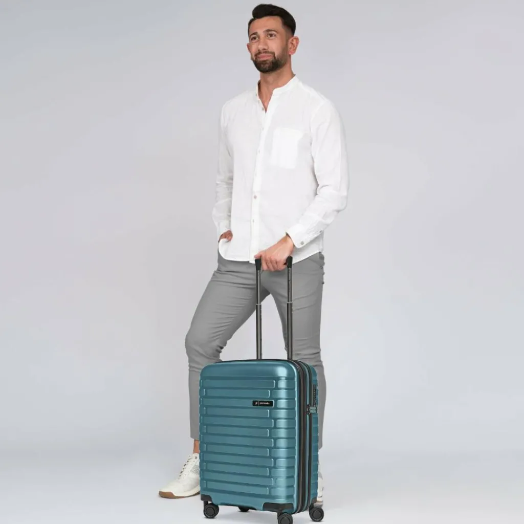 Pactastic Collection 04 THE CABIN + 4 Rollen Kabinentrolley S 55 cm mit Dehnfalte