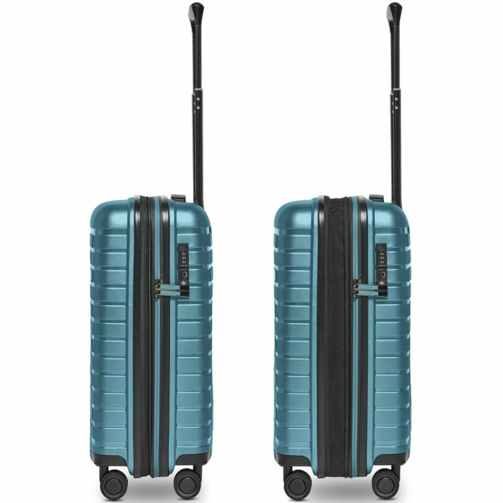 Pactastic Collection 04 THE CABIN + 4 Rollen Kabinentrolley S 55 cm mit Dehnfalte