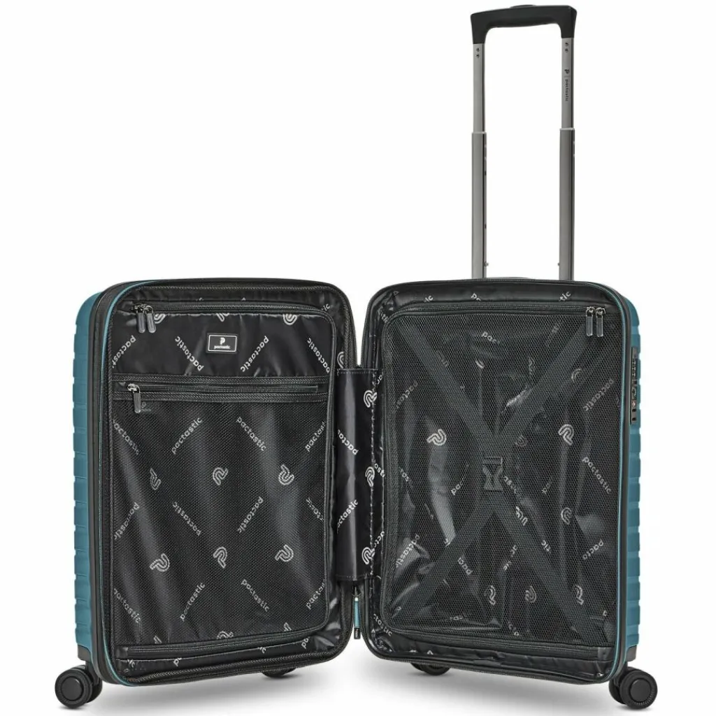 Pactastic Collection 04 THE CABIN + 4 Rollen Kabinentrolley S 55 cm mit Dehnfalte
