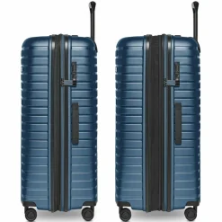New Pactastic Collection 04 THE LARGE + 4 Rollen Trolley L 75 cm mit Dehnfalte navy blue-metallic