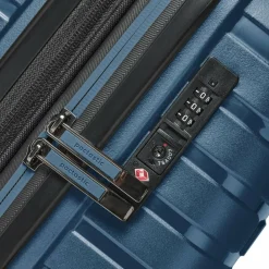 New Pactastic Collection 04 THE LARGE + 4 Rollen Trolley L 75 cm mit Dehnfalte navy blue-metallic