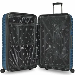 New Pactastic Collection 04 THE LARGE + 4 Rollen Trolley L 75 cm mit Dehnfalte navy blue-metallic
