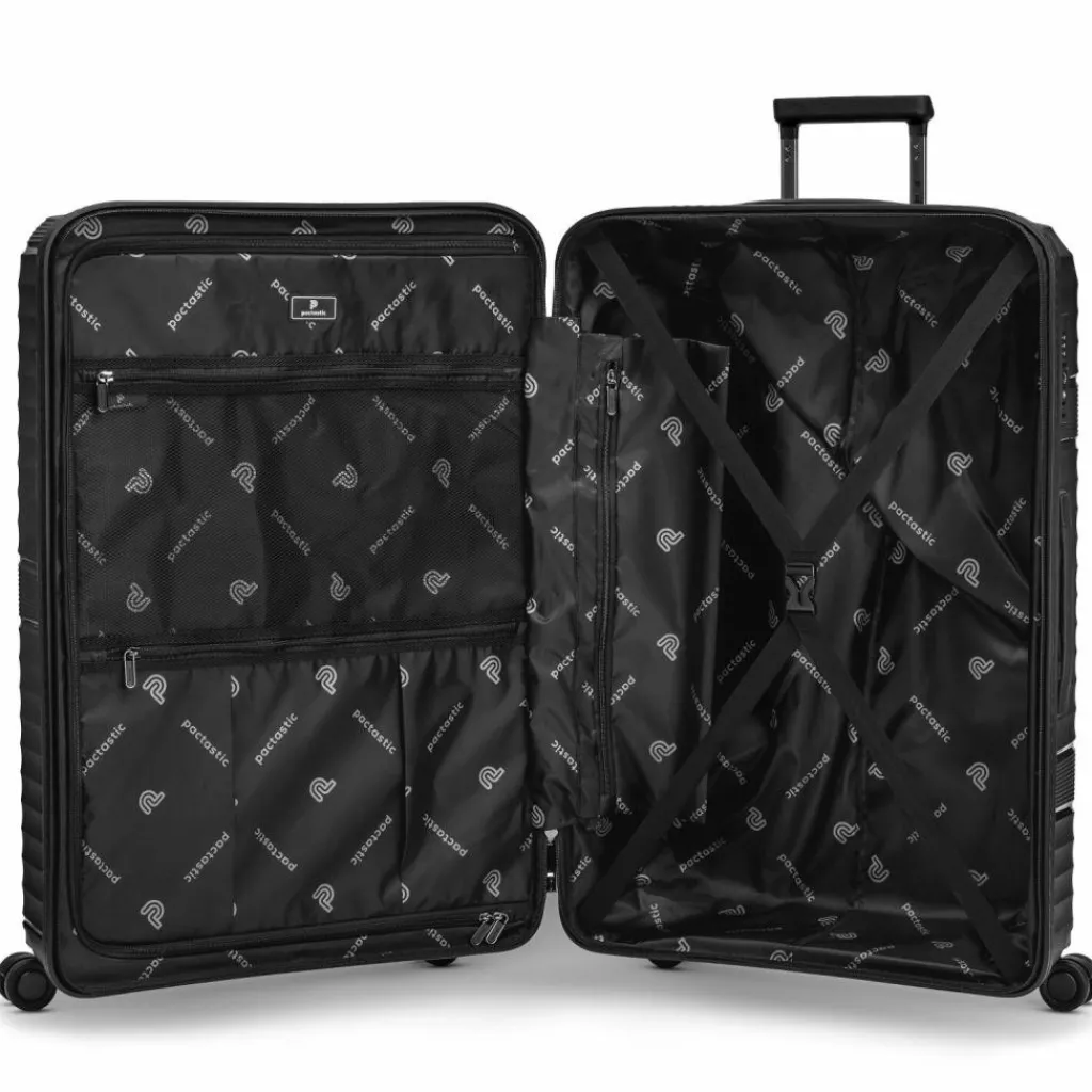 Pactastic Hartgepäck|4-Rollen Koffer<Collection 02 THE LARGE 4 Rollen Trolley 77 cm black metallic