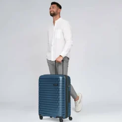 Pactastic Collection 04 THE MEDIUM + 4 Rollen Trolley M 66 cm mit Dehnfalte