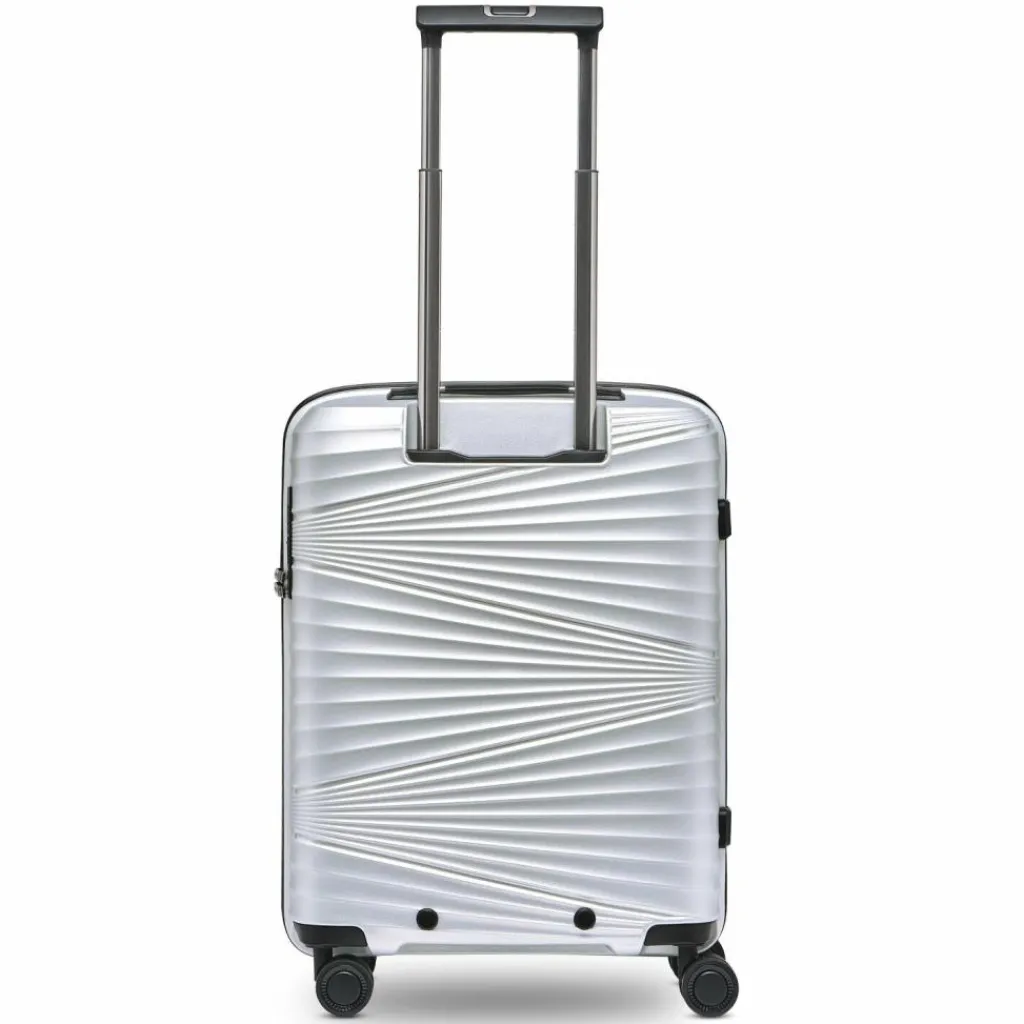 Pactastic Hartgepäck Kabinengepäck|4-Rollen Kabinentrolleys<Collection 02 THE CABIN 4 Rollen Kabinentrolley 55 cm silver metallic 2