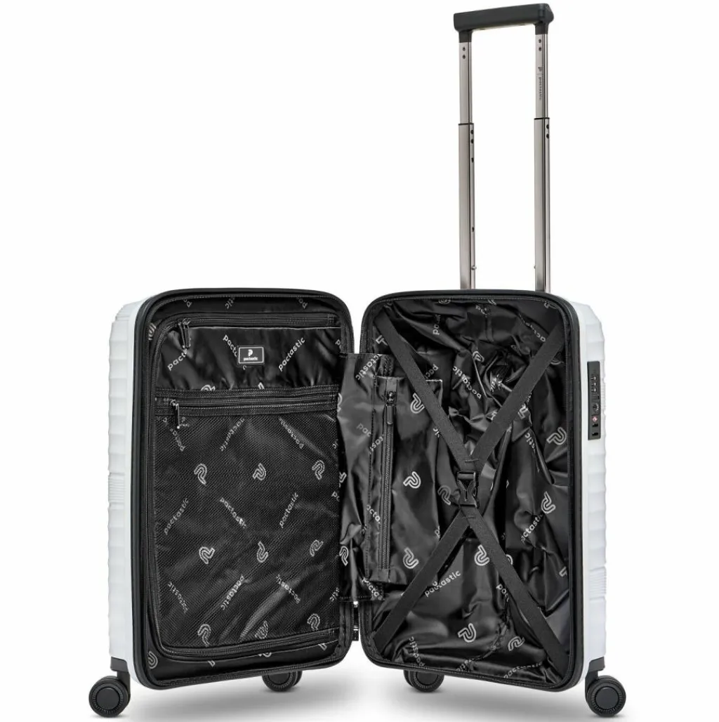 Pactastic Hartgepäck Kabinengepäck|4-Rollen Kabinentrolleys<Collection 02 THE CABIN 4 Rollen Kabinentrolley 55 cm silver metallic 2