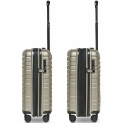 Hot Pactastic Collection 04 THE CABIN + 4 Rollen Kabinentrolley S 55 cm mit Dehnfalte champaign-metallic