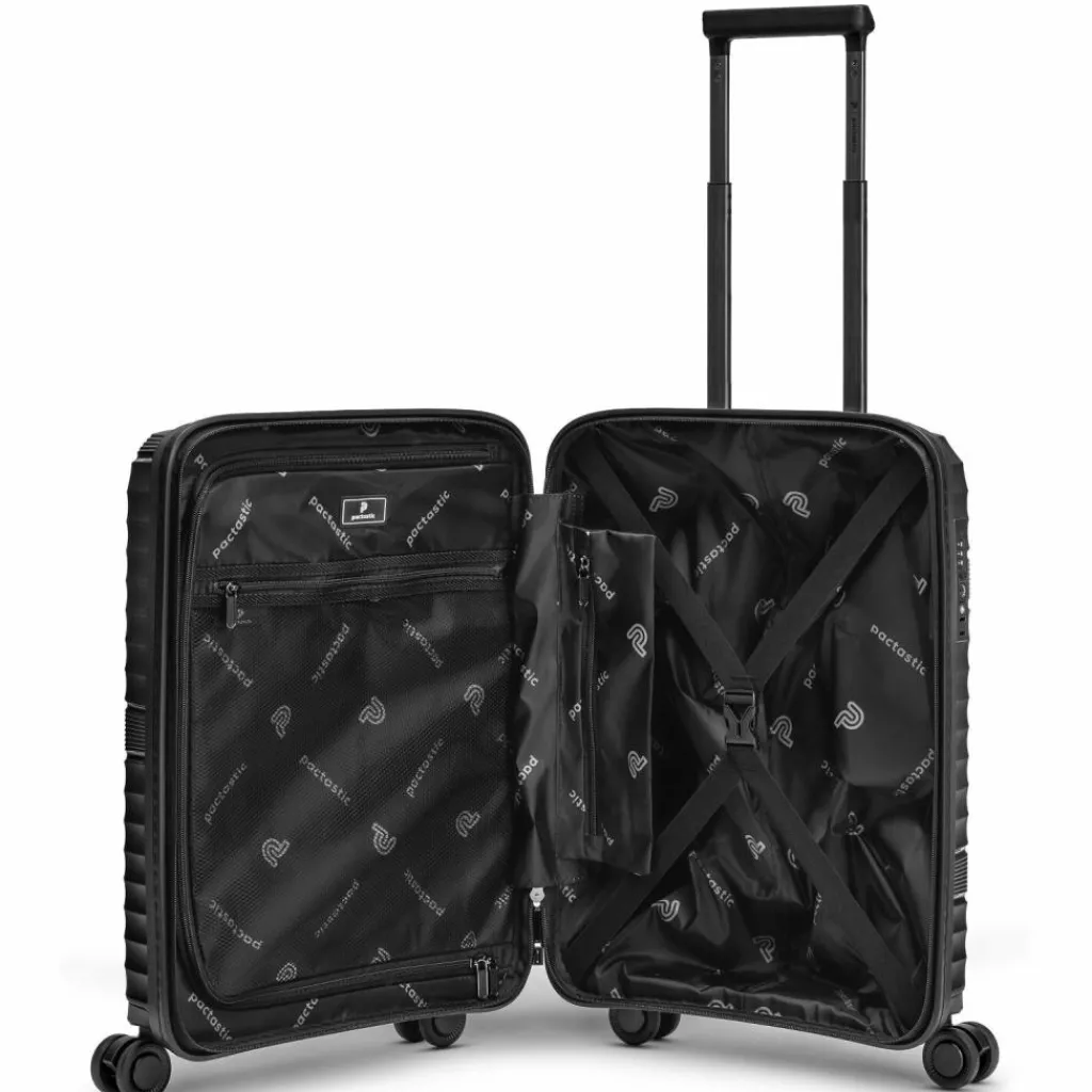 Pactastic 4-Rollen Kabinentrolleys|Hartgepäck<Collection 02 THE CABIN 4 Rollen Kabinentrolley 55 cm black metallic