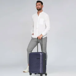 Pactastic Collection 04 THE CABIN + 4 Rollen Kabinentrolley S 55 cm mit Dehnfalte