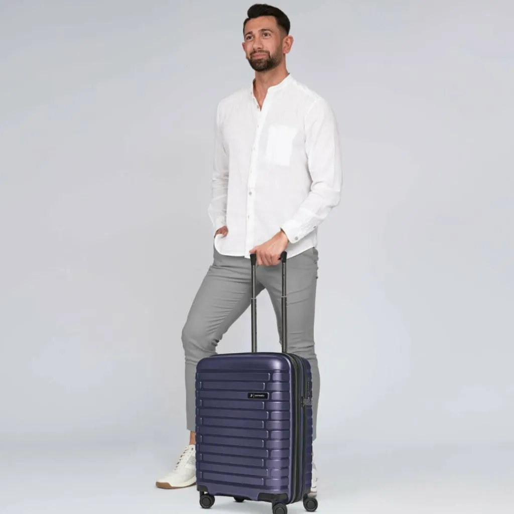 Pactastic Collection 04 THE CABIN + 4 Rollen Kabinentrolley S 55 cm mit Dehnfalte