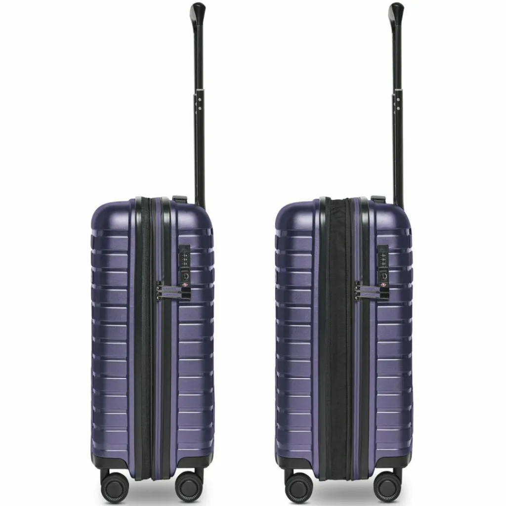 Pactastic Collection 04 THE CABIN + 4 Rollen Kabinentrolley S 55 cm mit Dehnfalte