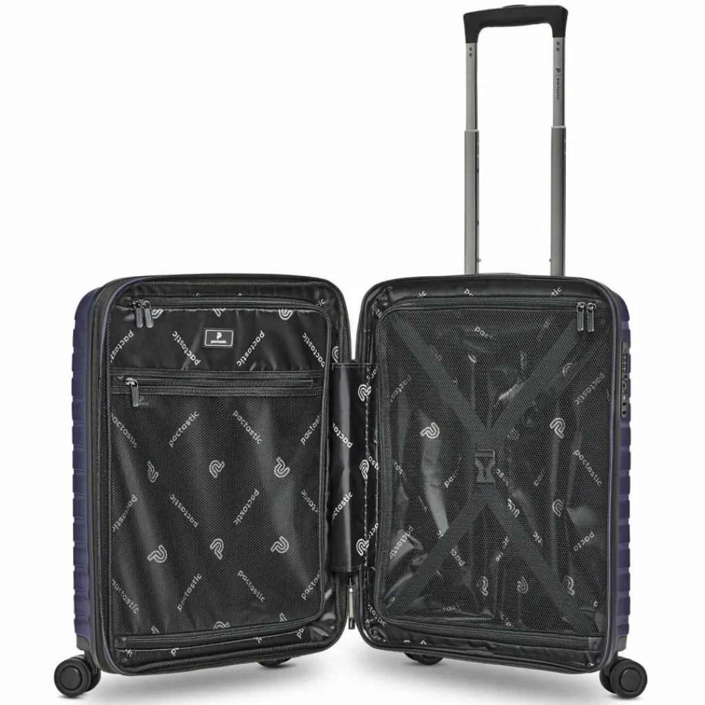 Pactastic Collection 04 THE CABIN + 4 Rollen Kabinentrolley S 55 cm mit Dehnfalte