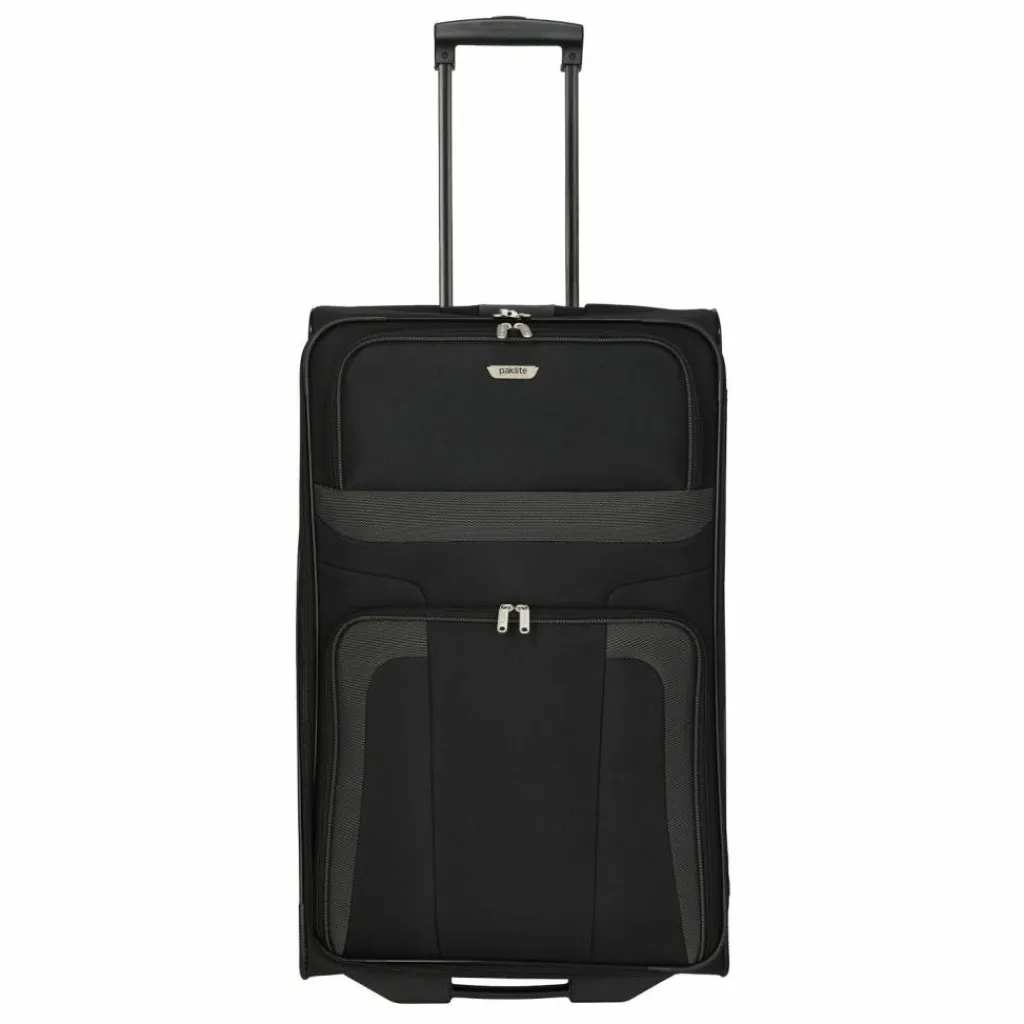Paklite Weichgepäck|2-Rollen Koffer<Orlando 2 Rollen Trolley L 73 cm schwarz