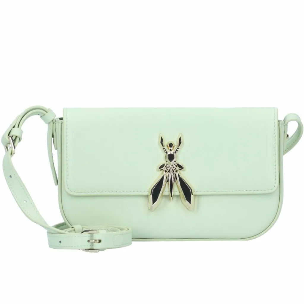 Discount Patrizia Pepe Essential Fly Schultertasche Leder 22 cm soft green