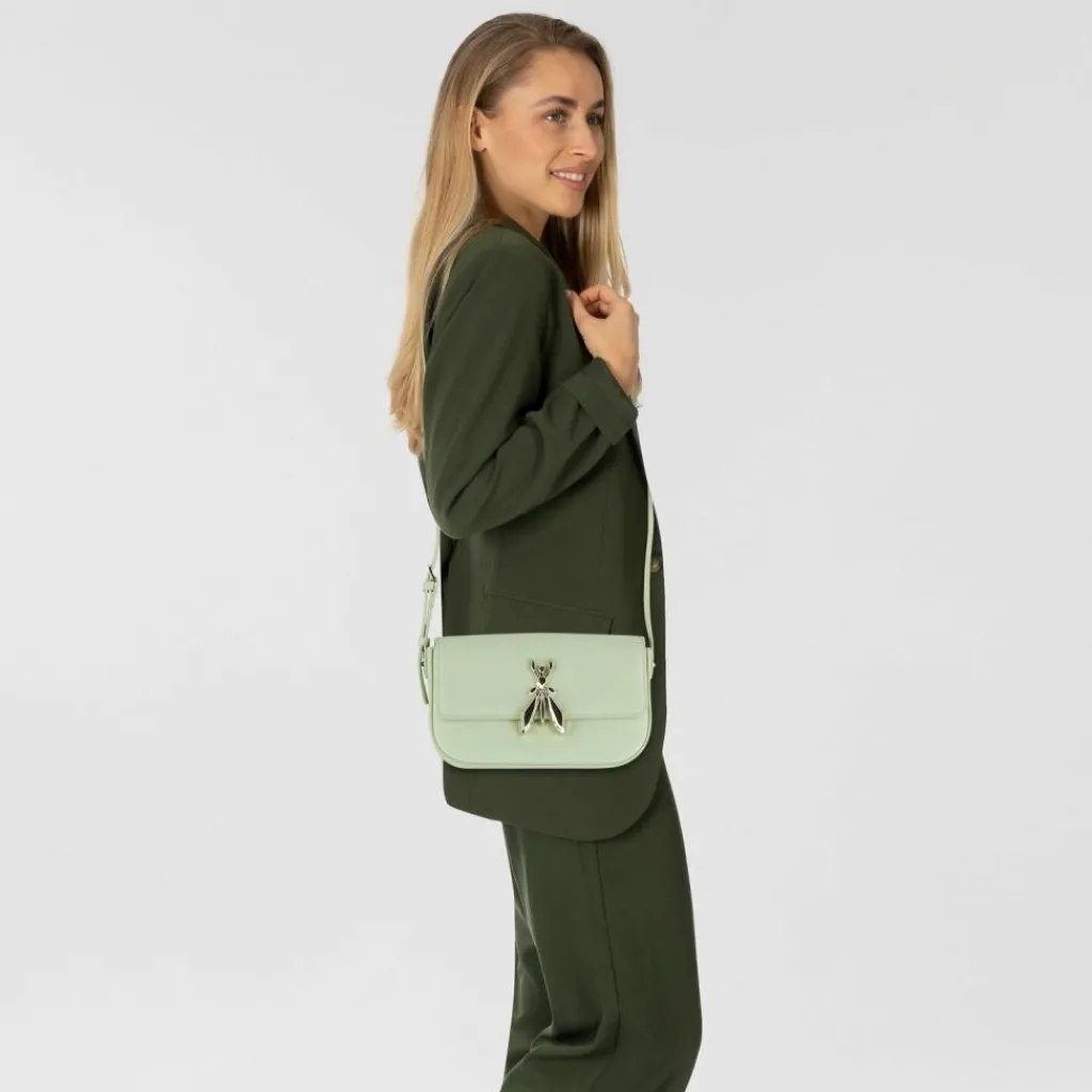 Discount Patrizia Pepe Essential Fly Schultertasche Leder 22 cm soft green