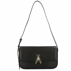 Patrizia Pepe Henkeltaschen|Schultertaschen<Essential Fly Schultertasche Leder 31 cm nero