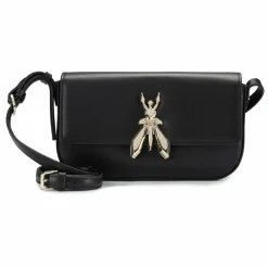 Patrizia Pepe Schultertaschen|Henkeltaschen<Essential Fly Schultertasche Leder 22 cm winter black