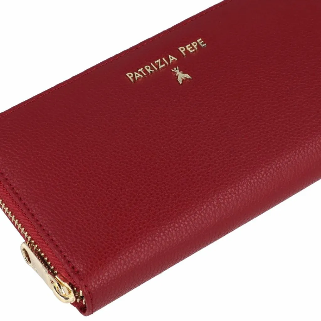 Online Patrizia Pepe Essentials Geldbörse Leder 19 cm clash red