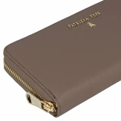 Damen Patrizia Pepe Essentials Geldbörse Leder 19 cm