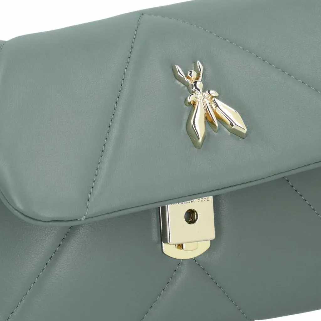 Patrizia Pepe Fly Padded Umhängetasche Leder 25 cm new urban green